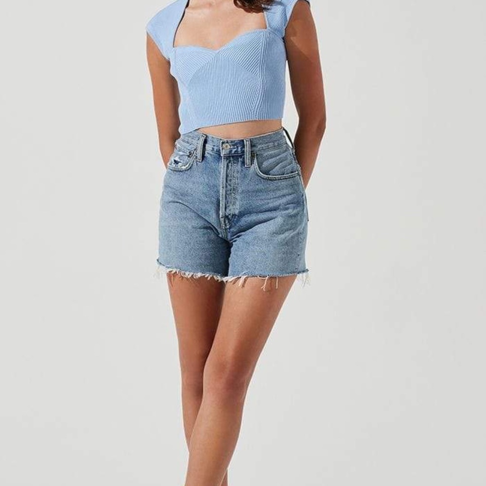 ASTR Alta Blue Crop Top